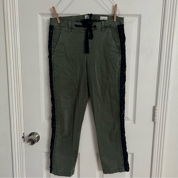 GAP | Girlfriend High Rise Lace Up Chinos Sz 2 - Picture 4 of 8